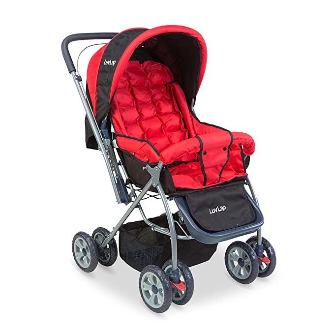 LuvLap Starshine Baby Stroller (Red)