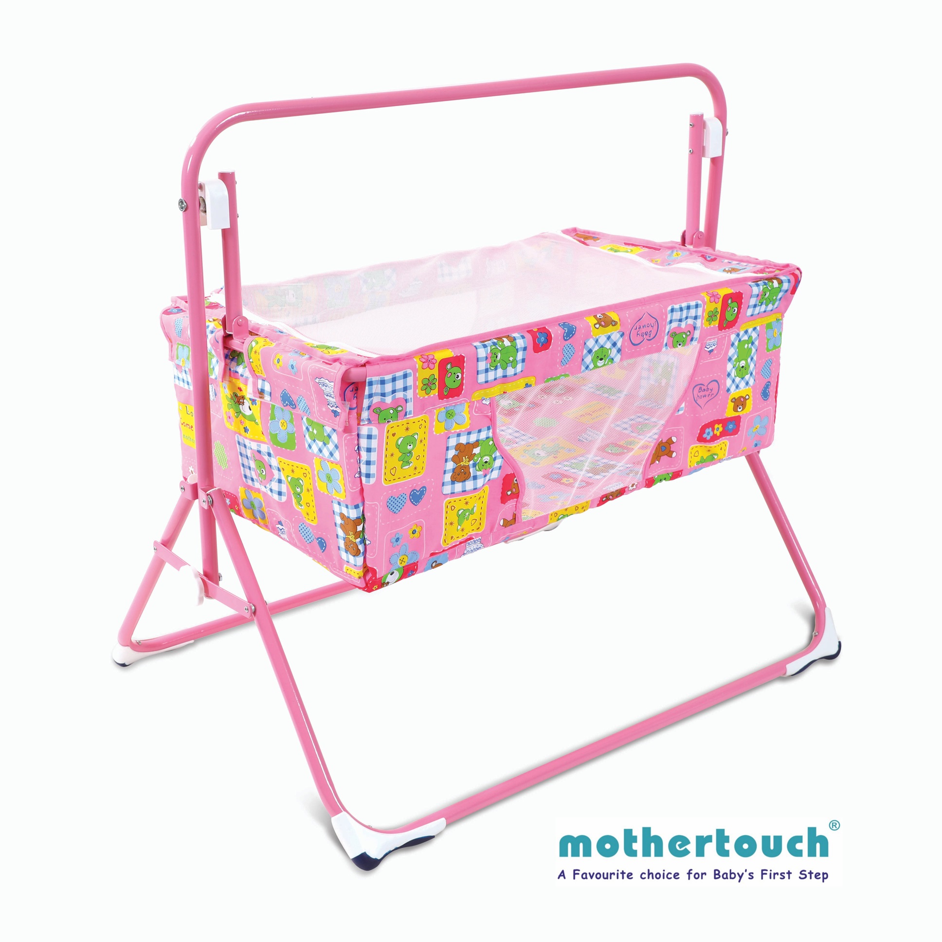 Mothertouch Wonder Cradle Bear Print - Pink